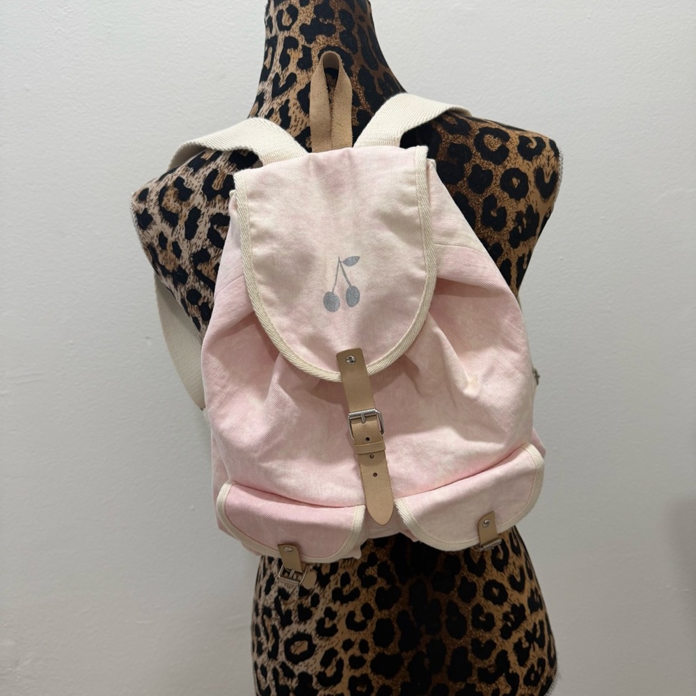 Bonpoint Girls Backpack Cotton Rose E16 Esacados Col.020 Quiet Luxury Old Money